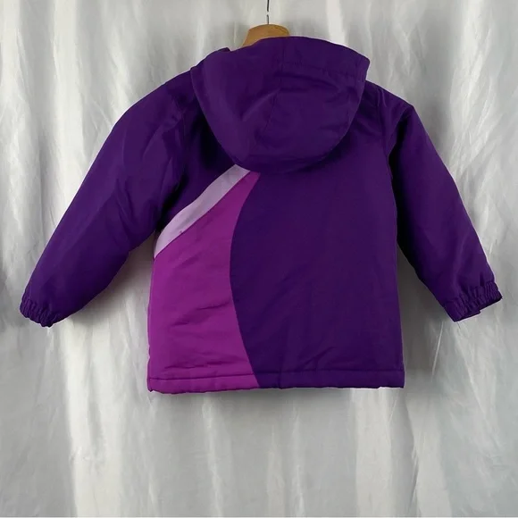 Wonderkids Purple and Pink Color Block Puffer Jacket Size 4T - Picture 10 of 16